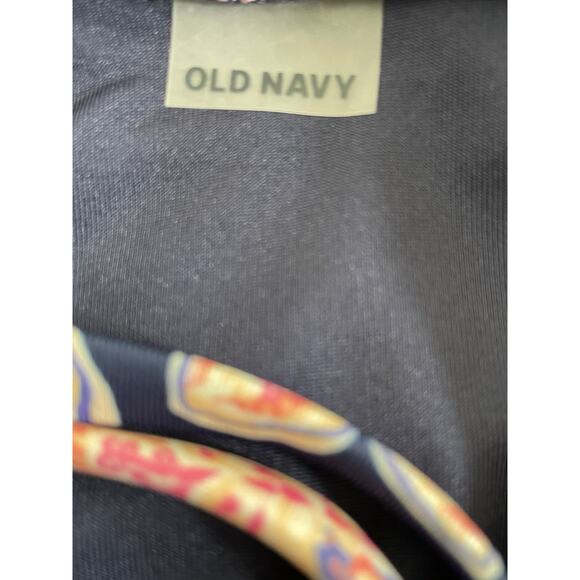 Old Navy Swim One Piece Swimsuit Floral Print Padded Swimwear - Picture 9 of 10